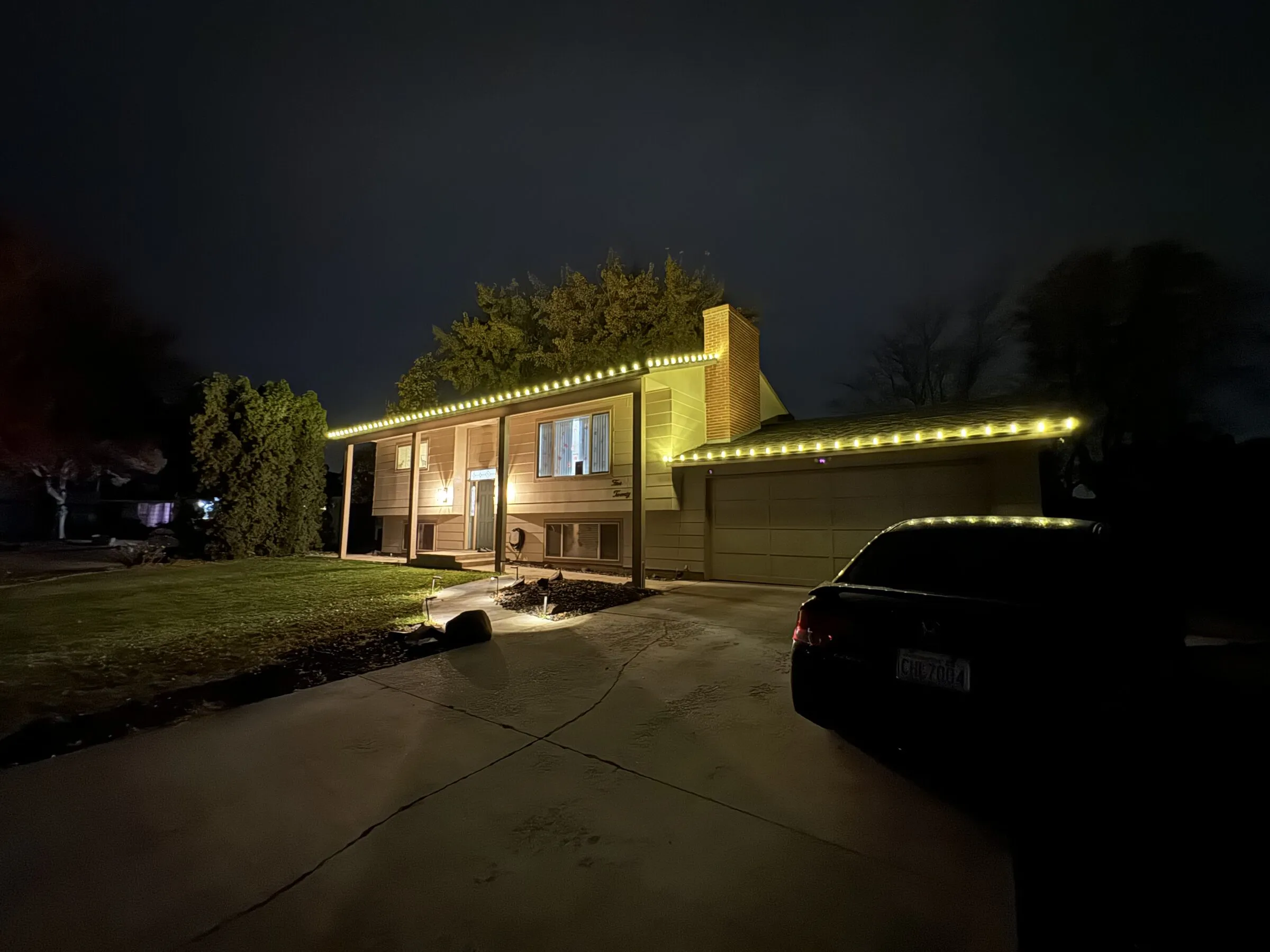 Tri-Bright Christmas light install