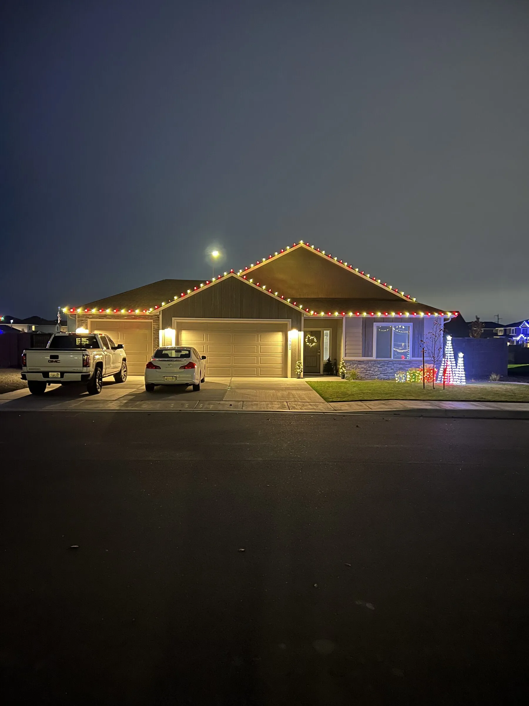 Tri-Bright Christmas light install