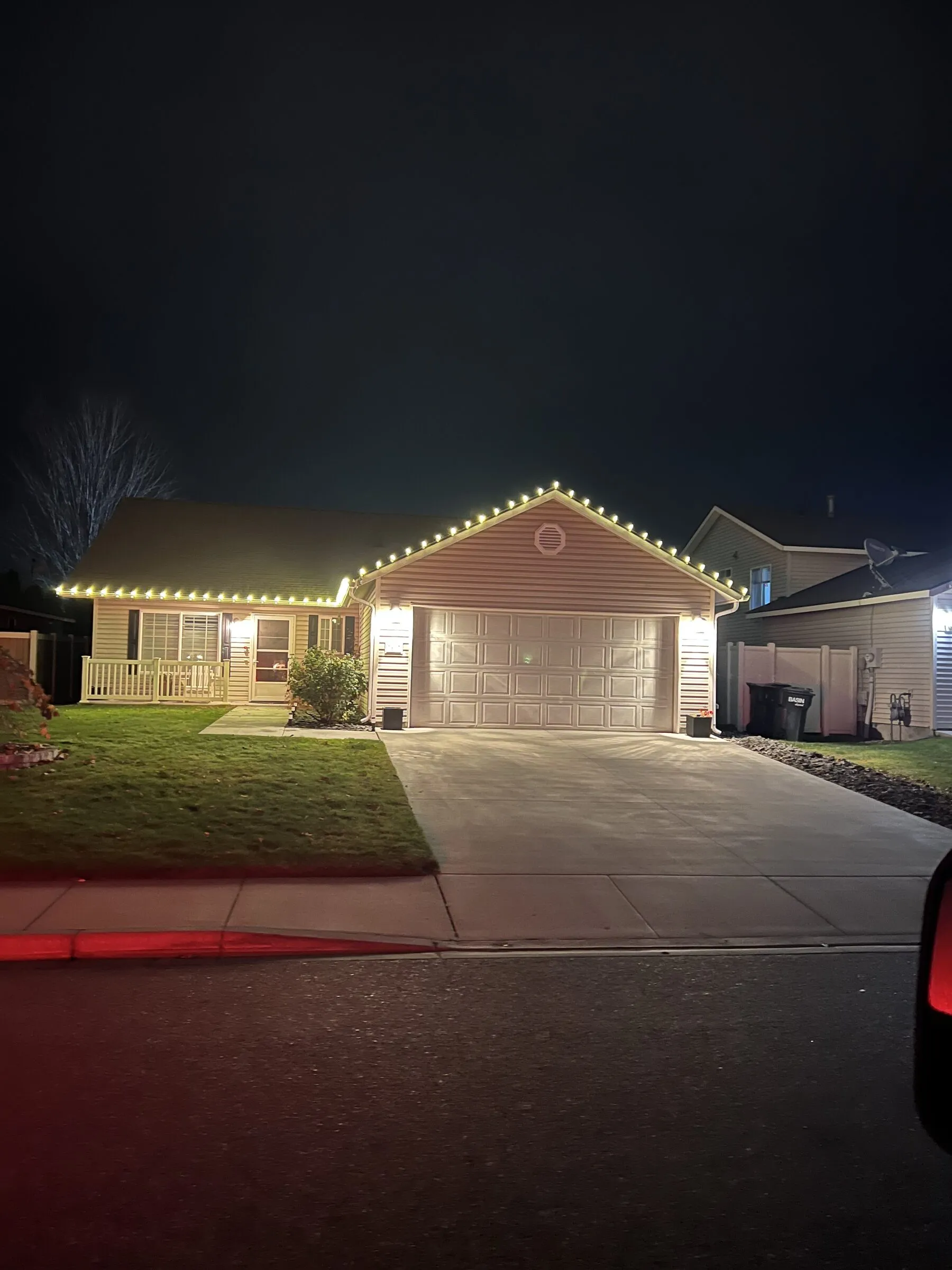 Tri-Bright holiday light install