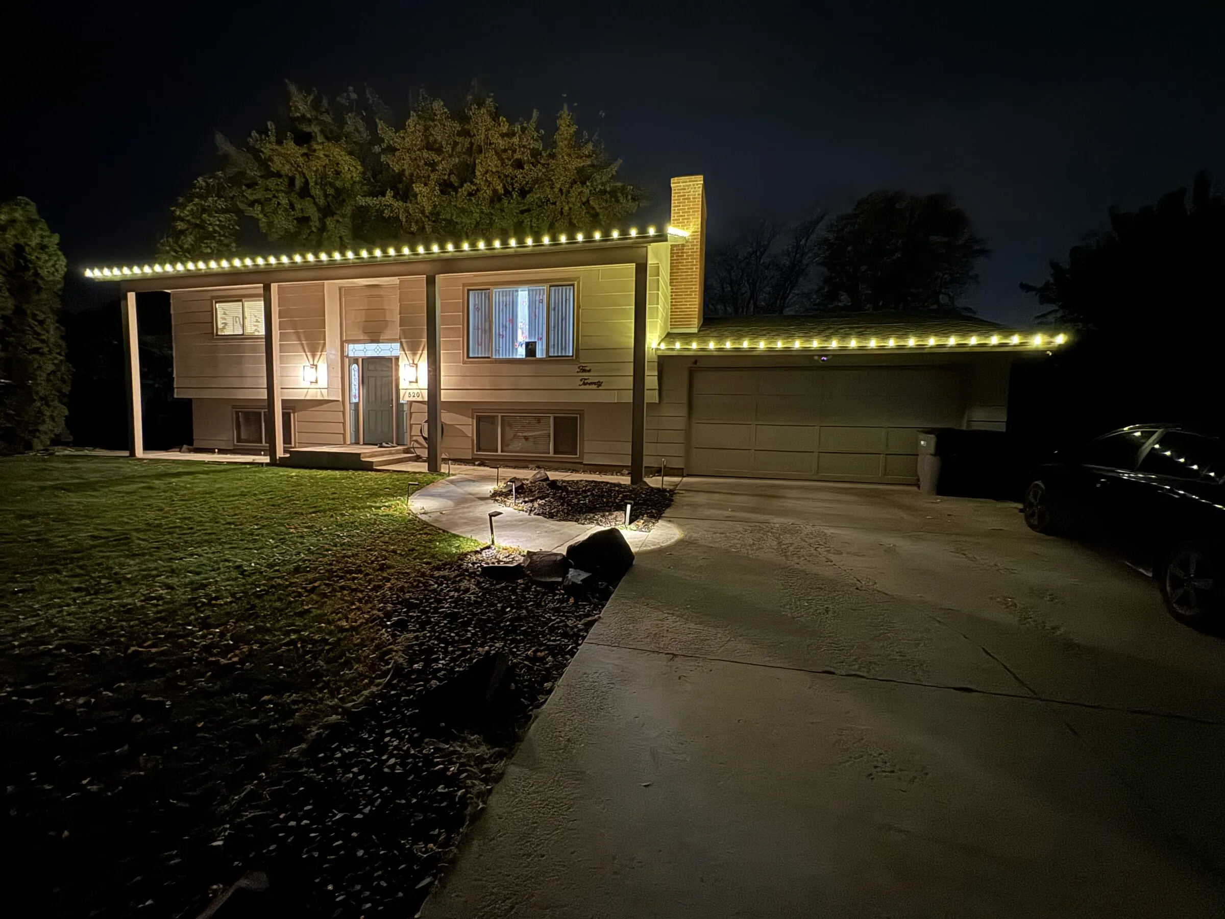 Tri-Bright Christmas light install